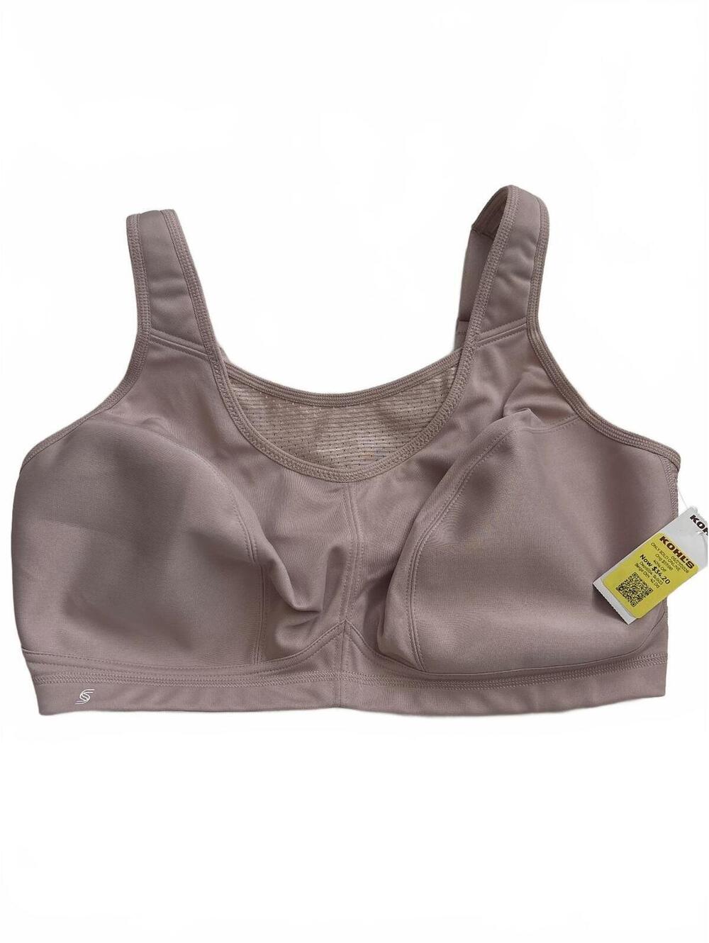 Glamorise Sport Full Coverage Support Bra 42DD Nude Beige